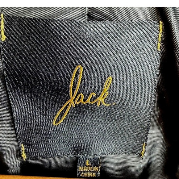 Jack Women Double Breasted Peacoat Jacket L Black Military Style Detachable Hood - Picture 7 of 11